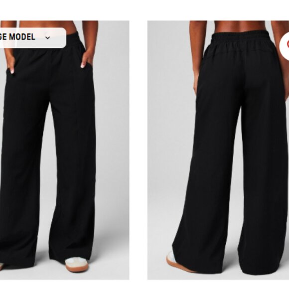 NWT Fabletics Downtown Wide Leg Pant Black 2X - Picture 4 of 7